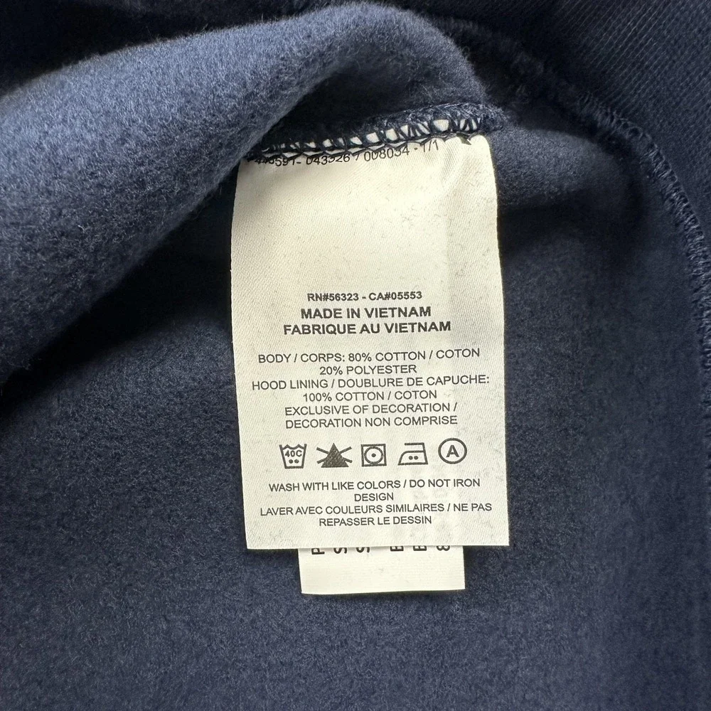 Nike Golf Hoodie Mens Medium Navy Blue Club Fleece Pullover Sweatshirt Swoosh